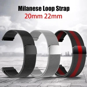 Samsung Galaxy Watch Armband Milanese Edelstahl 20mm 22mm Magnet 16 Farben NEU - Bild 1 von 25