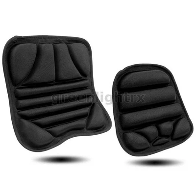 Motorcycle Comfort Seat Cushion Pillow Pad Cover Pressure Relief Black Universal - Image 1 of 4