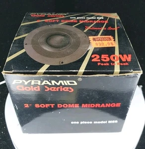 Pyramid Gold Series 2" Soft Dome Midrange Speaker 250w M59 NOS - Picture 1 of 11