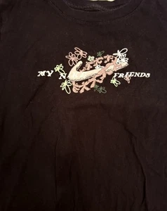 The Nike Tee My Nike Friends/Just Do It Women’s Short Sleeve T Shirt Size Large - Picture 1 of 3