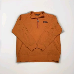 Vineyard Vines 1/4 Zip Pullover Sweatshirt Orange Größe Herren Medium - Bild 1 von 6