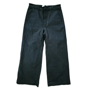 Everlane Cropped Wide Leg Regular schwarze Damenhose Größe 6 Baumwollmischung - Bild 1 von 7