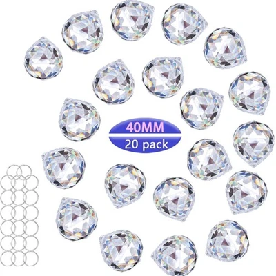 Prismen-Anhänger aus K9-Kristall – 20 Stück für verschiedene Dekorationsanlässe - Bild 1 von 4