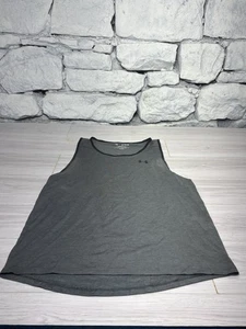 Camiseta sin mangas Under Armour, para hombre talla XL, gris negro, ropa deportiva - Imagen 1 de 3