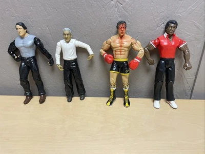 Figuras de acción Jakks Pacific Rocky Balboa 2006 Apollo, Rocky, Mick Foto 1 de 4