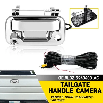 Manija cromada puerta trasera cerradura con cámara para Ford F250 F350 F150 F450 2004-2014 Foto 1 de 4