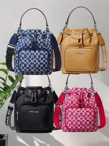 Michael Kors Khai Women Small Bucket Messenger Crossbody Purse Handbag Variation - Picture 1 of 56