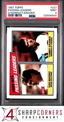 1987 TOPPS #227 DAN MARINO DOLPHINS HOF PSA 9 - Imagem 1 de 2