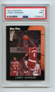 Larry Johnson 1991 Star Pics RC #18 PSA 9🔥 Hornets/UNLV - Picture 1 of 2