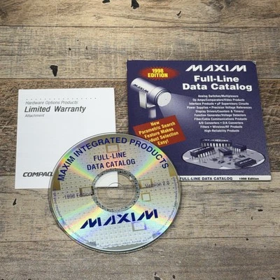 Vintage Maxim Integrated Products Data Catalog 1998 CD Version 2.0 Semiconductor - Image 1 of 4