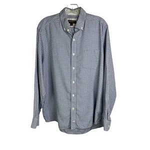 Johnston & Murphy Flannel Shirt Mens Large Multi-color Houndstooth Classic Prep - Picture 1 of 8