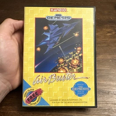 Air Buster (Sega Genesis, 1991) Complete W Insert - Tested - Authentic - Image 1 of 4
