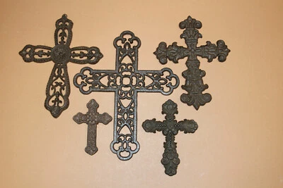 Courage Collection~Decorative Cross Wall Display, Rustic Look - Image 1 of 4