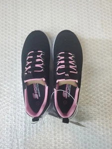 Sports by sketchers memory foam black & pink size 1 Girls sneakers NWT - Picture 1 of 8