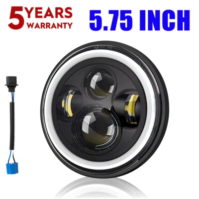 Faro LED redondo de 5,75 pulgadas para Honda VT1300, Fury, Sabre, Insterate, Stateline Foto 1 de 4