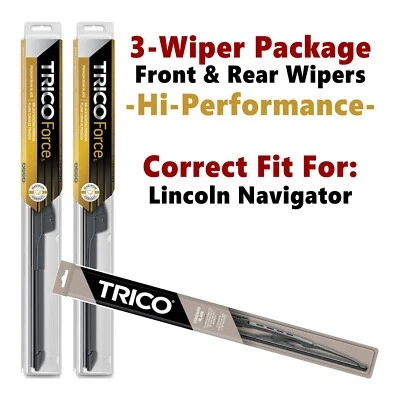 Wipers 3-pk Hi-Performance fits 1998-2002 Lincoln Navigator- 25200x2/30160 Foto 1 de 4