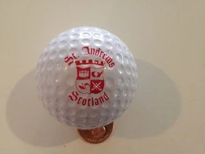 Logotipo de pelota de golf St Andrews Scotland en dos lados con logotipo de escudo rojo ventilador de golf - Imagen 1 de 4