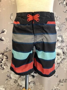 Art Class Boys Lot Of 2 Swimsuit Swim Trunks Grey Stripes & Green Waves Sz XS 4 - Picture 1 of 11