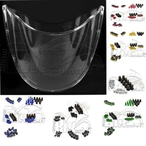 CUPOLINO PARABREZZA PLEXIGLAS DUCATI 748/916/996/998 TRASPARENTE +VITI in ERGAL - Foto 1 di 9