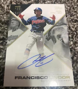 2019 Topps X Tatis Jr 023 Style & Swag GOLD 10/10 Francisco Lindor #3B-A Auto - Picture 1 of 2