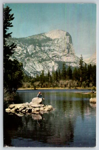 c1960s Union Oil Co. Mirror Lake Yosemite Valley Postcard Vintage California - Picture 1 of 2
