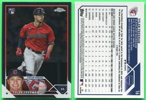 2023 Topps Chrome - #16 Tyler Freeman (RC) Cleveland Guardians (b) - Bild 1 von 1