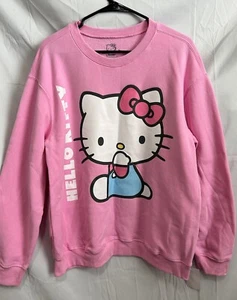 Junior’s Hello Kitty Long Sleeve, Color Bonbon Small Size - Picture 1 of 7