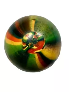 Palla rimbalzante gomma dura vintage colore modello vortice anni 60 70 - ALCUNE CREPE - Foto 1 di 6