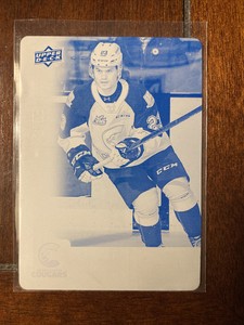 2019-20 UD CHL Printing Plate 1/1 Filip Koffer Prince George Cougars