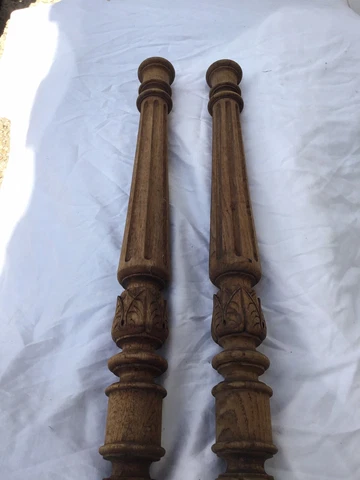 Two antique oak architectural pieces Cover
