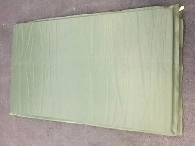 VINYL TECHNOLOGIES Blow Up Inflatable Sleep Pad Camping Mattress Green Poor - Image 1 of 4