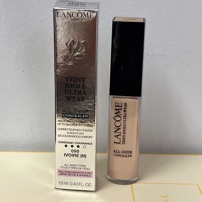 New Lancome Teint Idole Ultra Wear Concealer 090 Ivoire (N) Full Size .43oz - Image 1 of 2