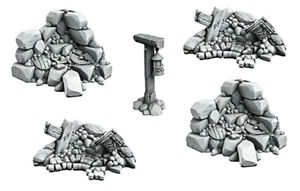 Fantasy Scenery - COLLAPSED MINE / DUNGEON SCENERY - dioramas Dungeons & Lasers