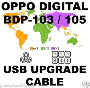 OPPO DIGITAL BDP-103 BDP-105 DARBEE REGION USB HARDWARE UPGRADE USB CABLE KIT - Picture 1 of 3