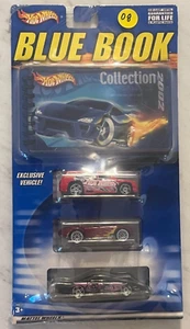 2002 Hot Wheels Mattel Blue Book Collection 3 Autoset mit 1 exklusiven Fahrzeug! - Bild 1 von 2