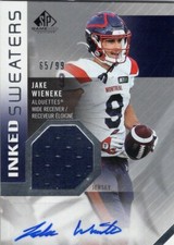 2021 UPPER DECK CFL SP -  INKED SWEATERS AUTO & PATCH CARDS  ***YOU PICK***