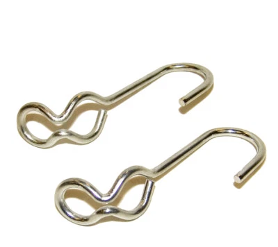 NORTHWEST TARP & CANVAS S J Hooks, Rubber Rope Hooks, Double Eye Hooks, 2 Piece Set - Shipped Fast!