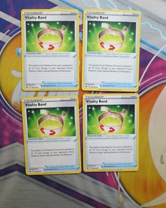 x4 Vitality Band 185/202 Sword & Shield Pokemon TCG Pack Fresh - Picture 1 of 2