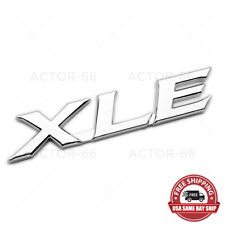 Toyota Camry Sienna Rear XLE Letter Trunk Liftgate Tailgate Emblem Badge Chrome