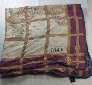 ALVIERO MARTINI  FOULARD 100% SILK SETA SCARVES SCARF SQUARE MADE IN ITALY - Picture 1 of 7