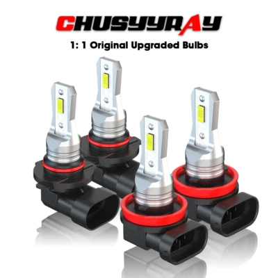 For Kenworth T370 Base Truck 2008-2023 LED Headlight High Low Bulbs Kit 9005 H11 - Image 1 of 4