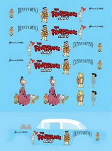 Universal Water Slide Decals For Hot Wheels '55 Gasser THE FLINTSTONES 102 - Picture 1 of 1