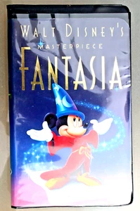 Walt Disney's Masterpiece Fantasia (VHS, 1991) Black Clamshell - Picture 1 of 3