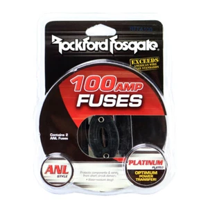 Rockford Fosgate RFFA100 Car Audio 100 Amp ANL Platinum Plated Fuse - 2 Pack NEW - Picture 1 of 1