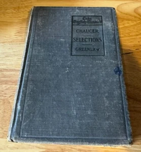 Antike Buch Chaucer Selections Lake English Classics HC - Bild 1 von 11