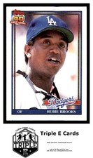 1991 Topps #115 Hubie Brooks Los Angeles Dodgers ~A5D