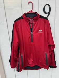 Sun Mountain RainFlex LS Zip Pullover Golf Jacket, Red Black Men's Large - Picture 1 of 4