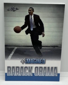 2023 Leaf Reimagined Barack Obama # 1 of 320 Clean Card Basketball President - Picture 1 of 2