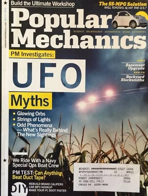 Popular Mechanics Magazine March 2009 UFO MYTHS Navy Special Ops Boat Crew - Image 1 of 4