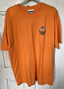 Walt Disney World Mickey Fishing Tours Deep Sea T-Shirt Orange - Picture 1 of 5